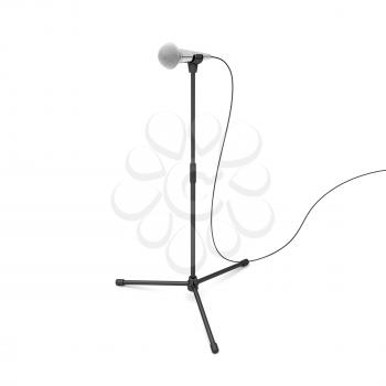 Royalty Free Clipart Image of a Microphone