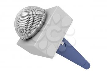 Royalty Free Clipart Image of a Microphone