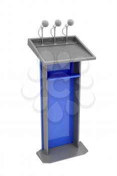 Royalty Free Clipart Image of a Podium