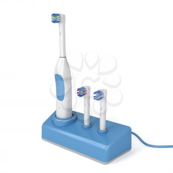 Royalty Free Clipart Image of an Electric Toothbrush