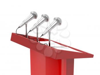 Royalty Free Clipart Image of a Podium