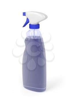 Window cleaner bottle spray on white background