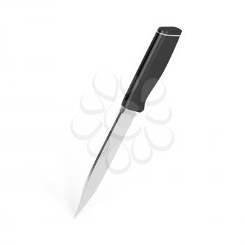 Chef's knife on white background