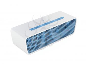 Wireless speaker on white background