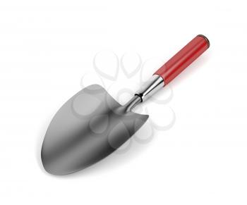 Gardening trowel on white background 