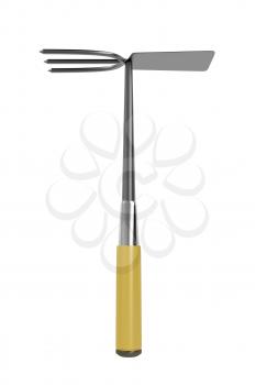 Gardening hoe isolated on white background 