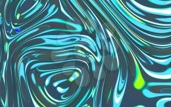 Gradient wave cloth, fluid color background, 3d rendering. Computer digital drawing.