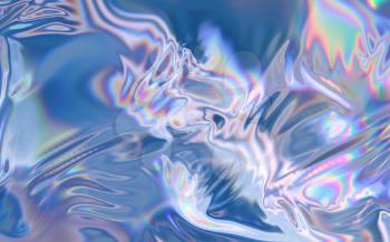 Gradient wave cloth, fluid color background, 3d rendering. Computer digital drawing.