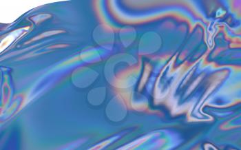 Gradient wave cloth, fluid color background, 3d rendering. Computer digital drawing.