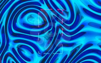 Gradient wave cloth, fluid color background, 3d rendering. Computer digital drawing.