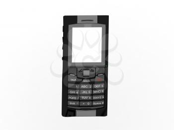 Royalty Free Clipart Image of a Mobile Phone