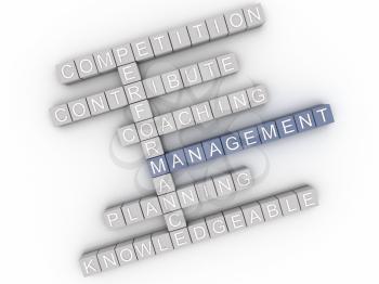 3d image Management  issues concept word cloud background