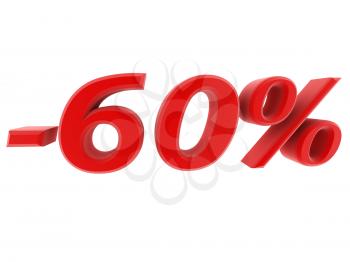 3d image 60 percent off digits