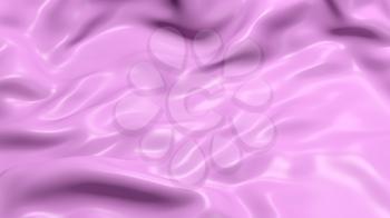3D Illustration Abstract Purple Background Silk Cloth