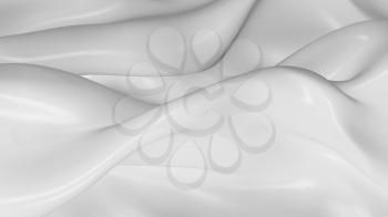 3D Illustration Abstract White Background with Glare