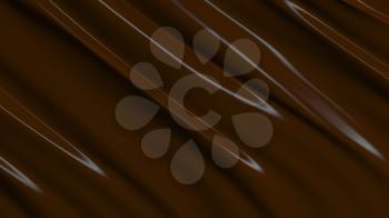 3D Illustration Abstract Chocolate Background with Glare