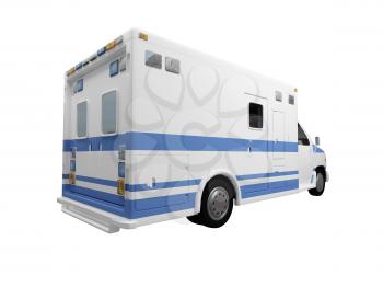 Royalty Free Clipart Image of an Ambulance