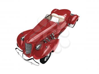 Royalty Free Clipart Image of a Classic Car