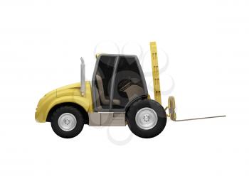 Royalty Free Clipart Image of a Forklift