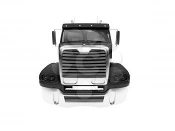 Royalty Free Clipart Image of a Transport Truck