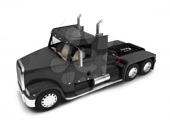 Royalty Free Clipart Image of a Transport Truck