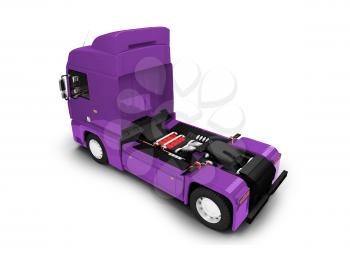 Royalty Free Clipart Image of a Transport Truck