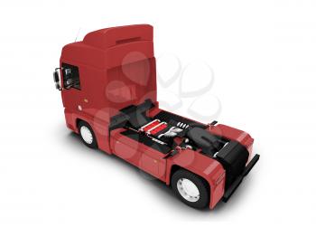 Royalty Free Clipart Image of a Transport Truck