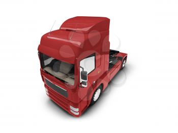 Royalty Free Clipart Image of a Transport Truck