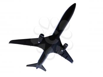 Royalty Free Clipart Image of an Airplane