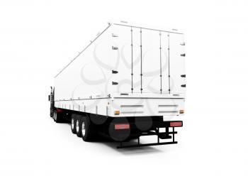 Royalty Free Clipart Image of a Transport Truck