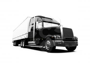 Royalty Free Clipart Image of a Transport Truck