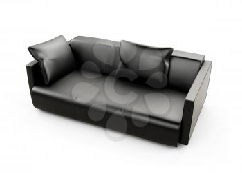 Royalty Free Clipart Image of a Couch