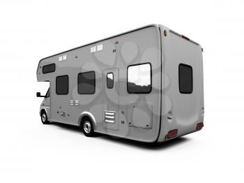 Royalty Free Clipart Image of a Camper