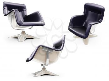 Royalty Free Clipart Image of Armchairs