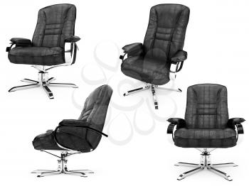 Royalty Free Clipart Image of Armchairs