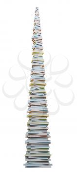 Royalty Free Clipart Image of a Stack of Books