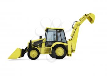 Royalty Free Clipart Image of a Construction Vehicle