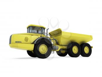 Royalty Free Clipart Image of a Construction Truck