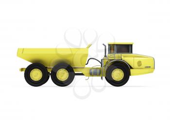 Royalty Free Clipart Image of a Construction Truck