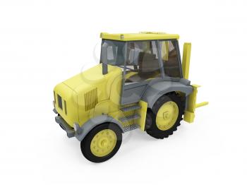 Royalty Free Clipart Image of a Construction Vehicle