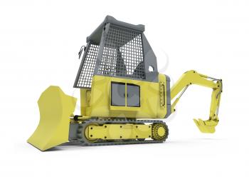 Royalty Free Clipart Image of a Construction Vehicle