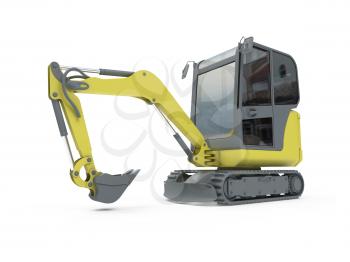 Royalty Free Clipart Image of a Construction Vehicle