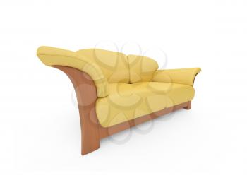 Royalty Free Clipart Image of a Couch