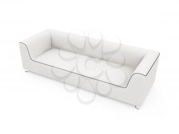 Royalty Free Clipart Image of a Couch