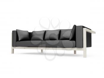 Royalty Free Clipart Image of a Couch