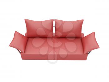 Royalty Free Clipart Image of a Couch