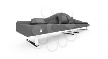 Royalty Free Clipart Image of a Couch