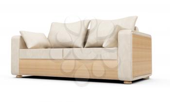 Royalty Free Clipart Image of a Couch