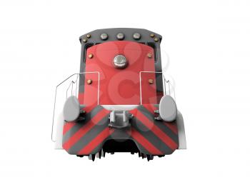 Royalty Free Clipart Image of a Diesel Train