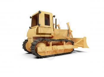 Royalty Free Clipart Image of a Construction Vehicle